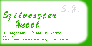 szilveszter huttl business card